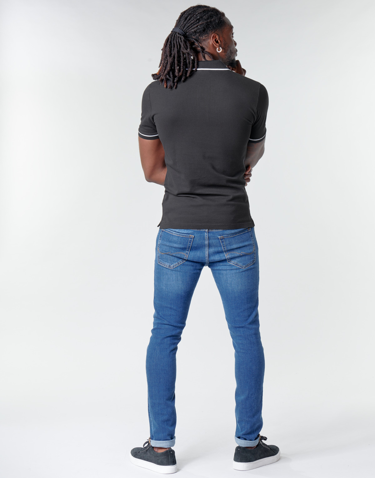 Calvin Klein Jeans Noir TIPPING SLIM POLO 71s0Oh0g