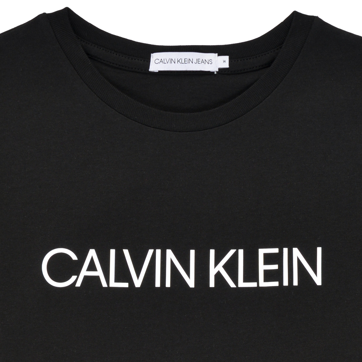 Calvin Klein Jeans Noir INSTITUTIONAL T-SHIRT 3Jx7jKSR