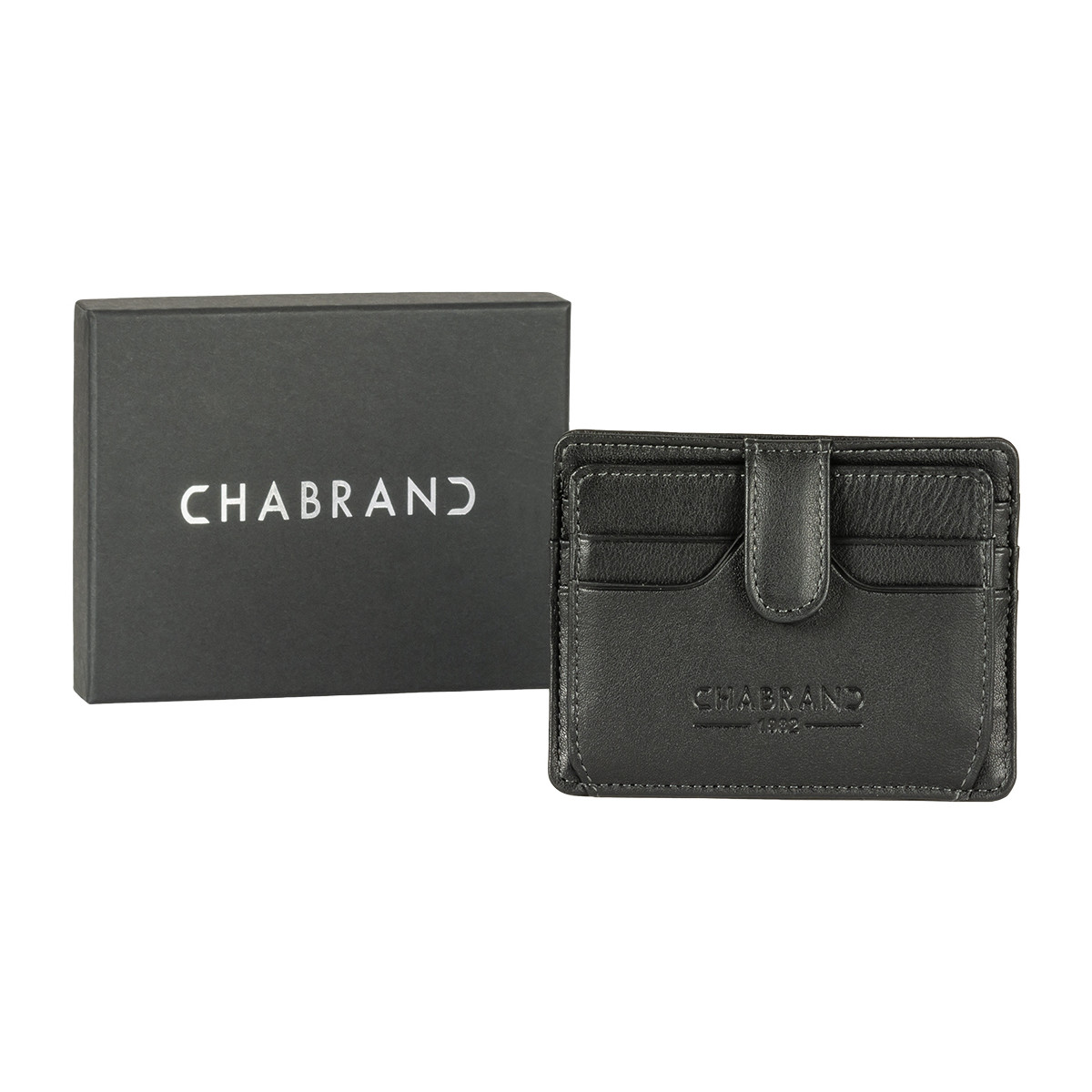 Chabrand Noir Porte-cartes cuir 192FYoRP