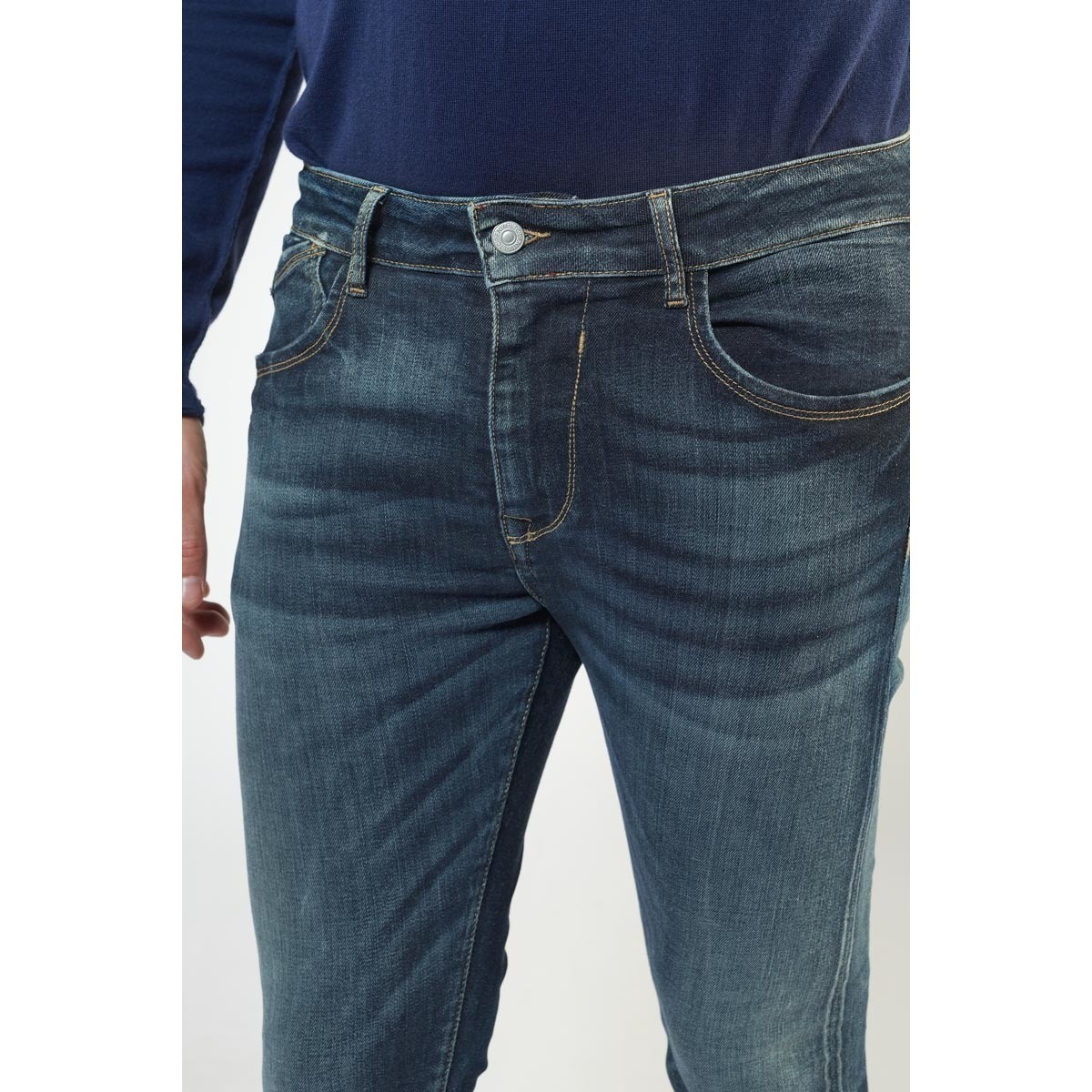 Le Temps des Cerises Bleu Power skinny 7/8ème jeans vintage bleu 2fwCzbG7