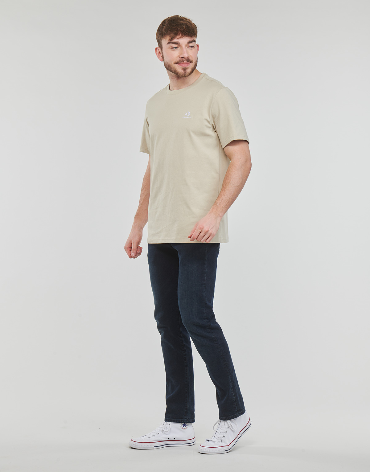 Converse Beige GO-TO EMBROIDERED STAR CHEVRON TEE 6W0xdshB