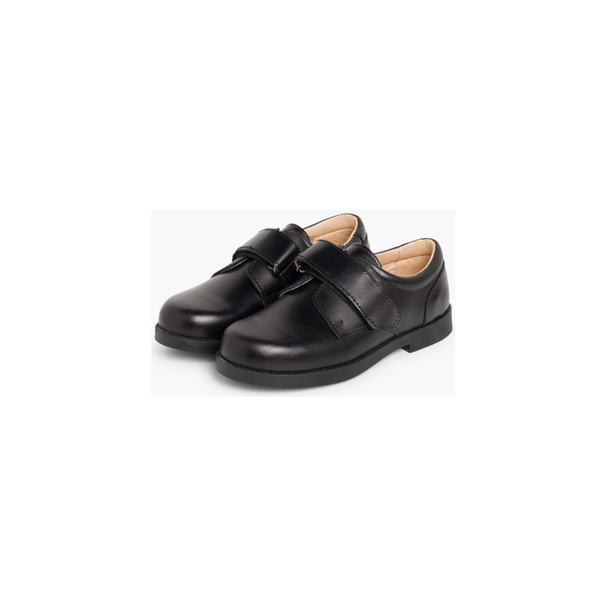 Pisamonas Noir Chaussures d´école avec à scratch pour Garçon 8H4km0jD