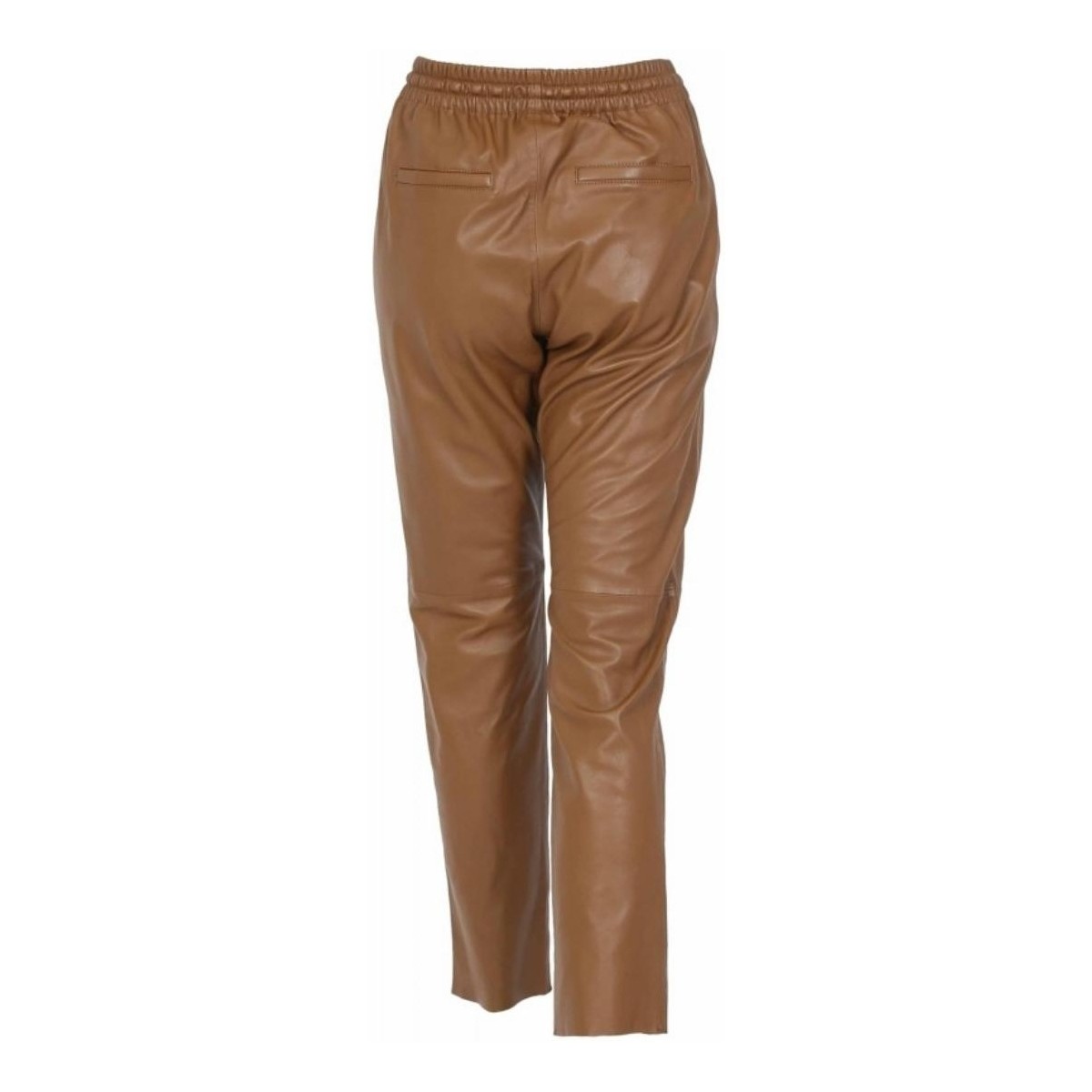 Oakwood Marron Pantalon jogpant en cuir Gift Ref 50426 fauve BcjhW3F9