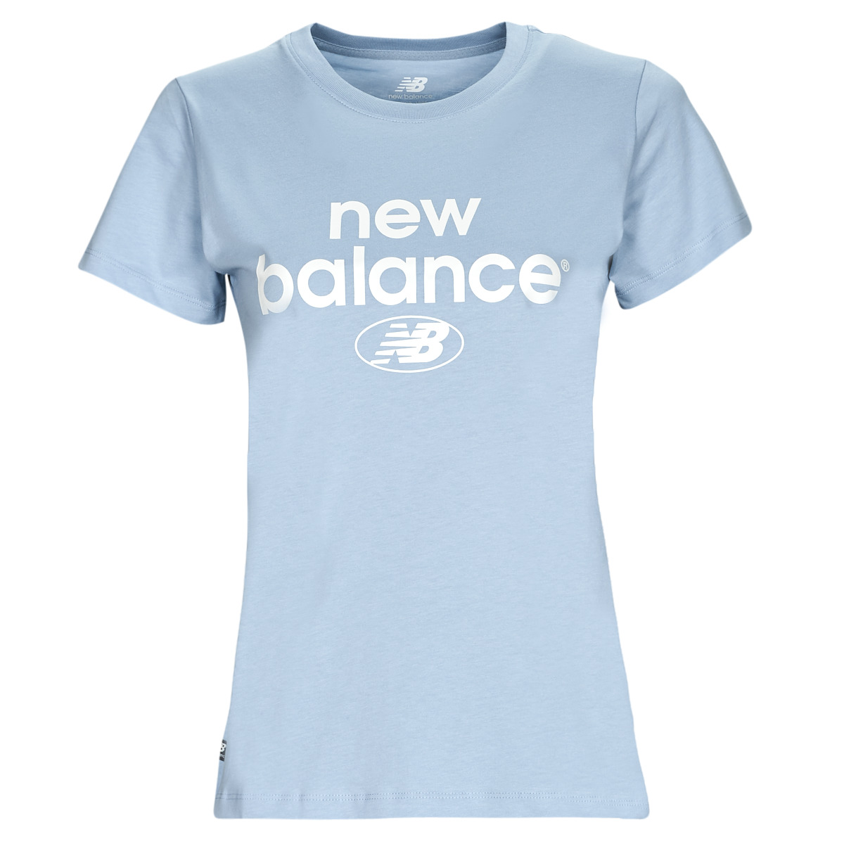 New Balance Bleu ESSENTIALS GRAPHIC ATHLETIC FIT SHORT SLEEVE 3P9OiIJS