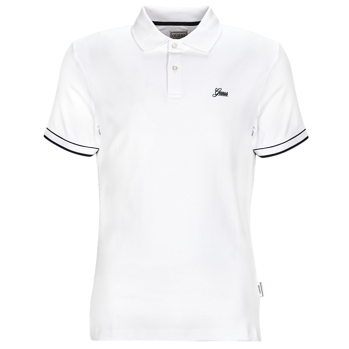 Guess Blanc OLIVER SS POLO btG6Xycf