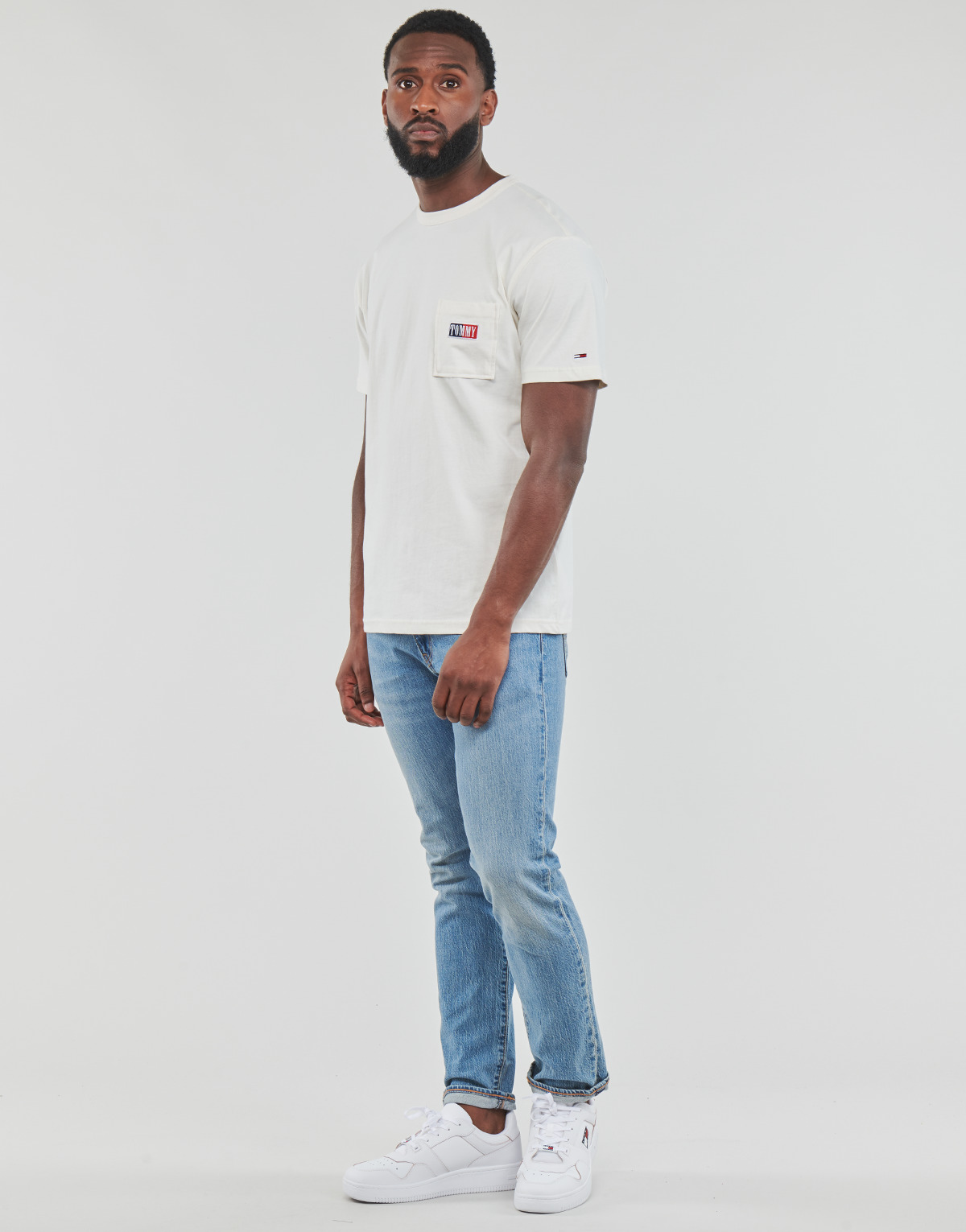 Tommy Jeans Blanc TJM CLSC TIMELESS TOMMY TEE 0Wiwvw0i