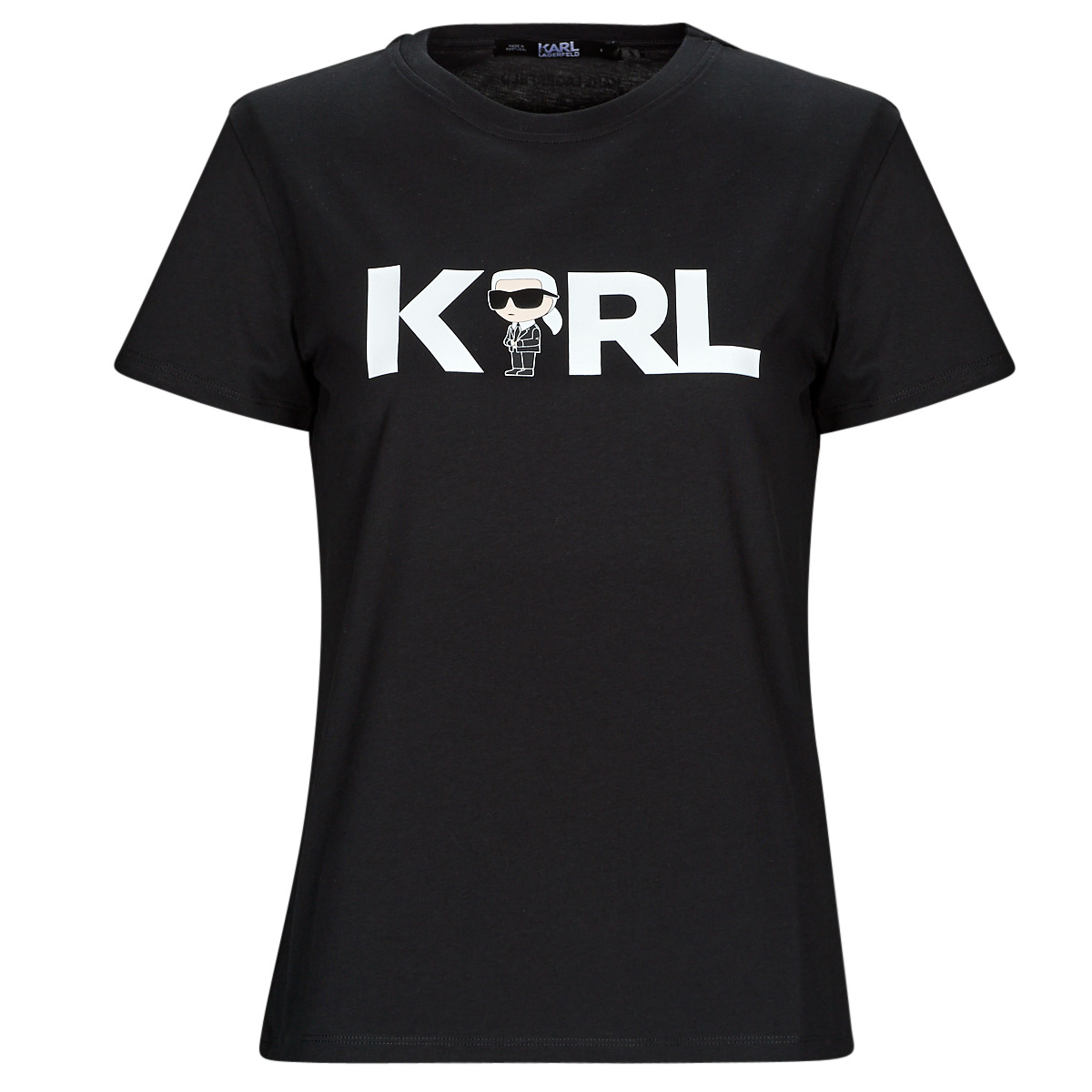 Karl Lagerfeld Noir IKONIK 2.0 KARL LOGO T-SHIRT BbY2QGor