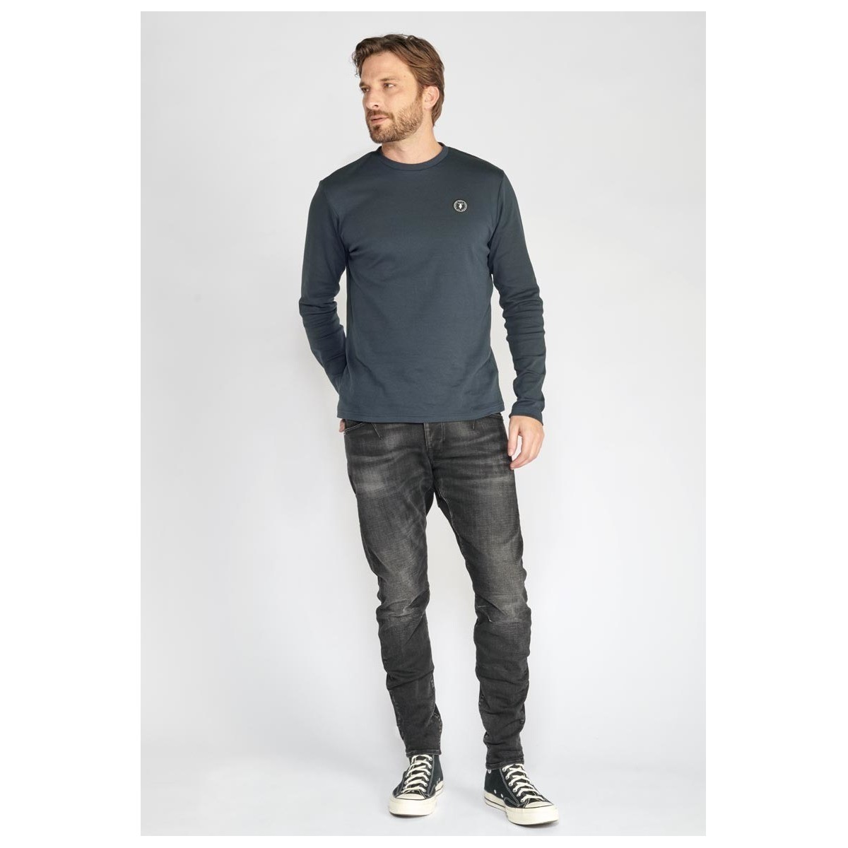 Le Temps des Cerises Noir Cravan 900/3 tapered arqué jeans noir 9DCy6klK