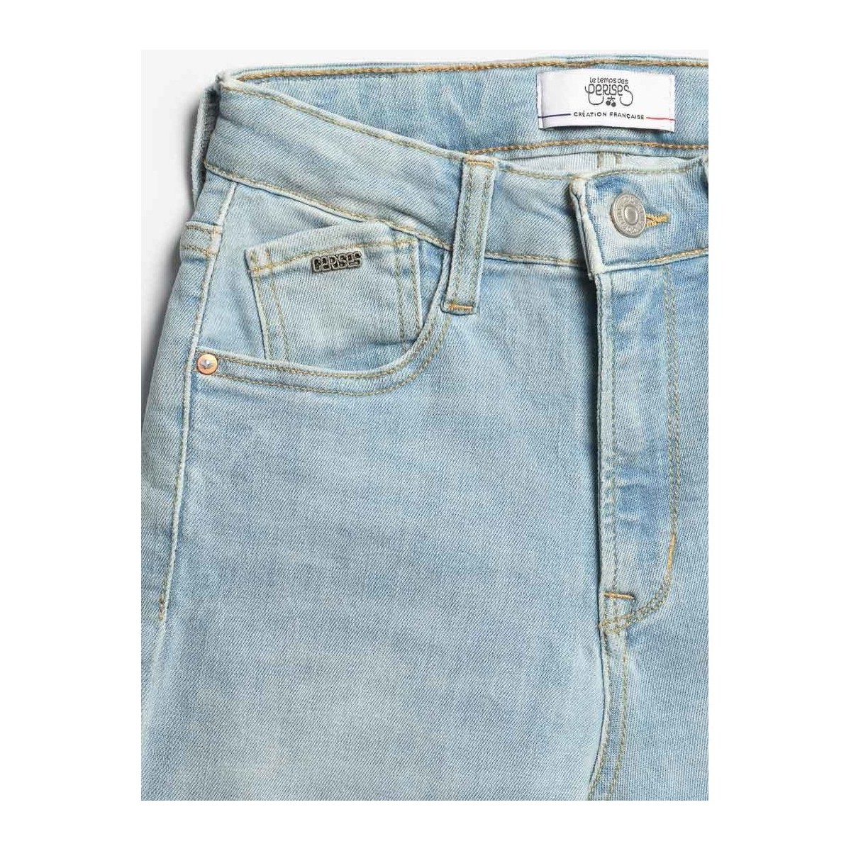 Le Temps des Cerises Bleu Basic 400/12 mom taille haute 7/8ème jeans bleu 8WskSoyD