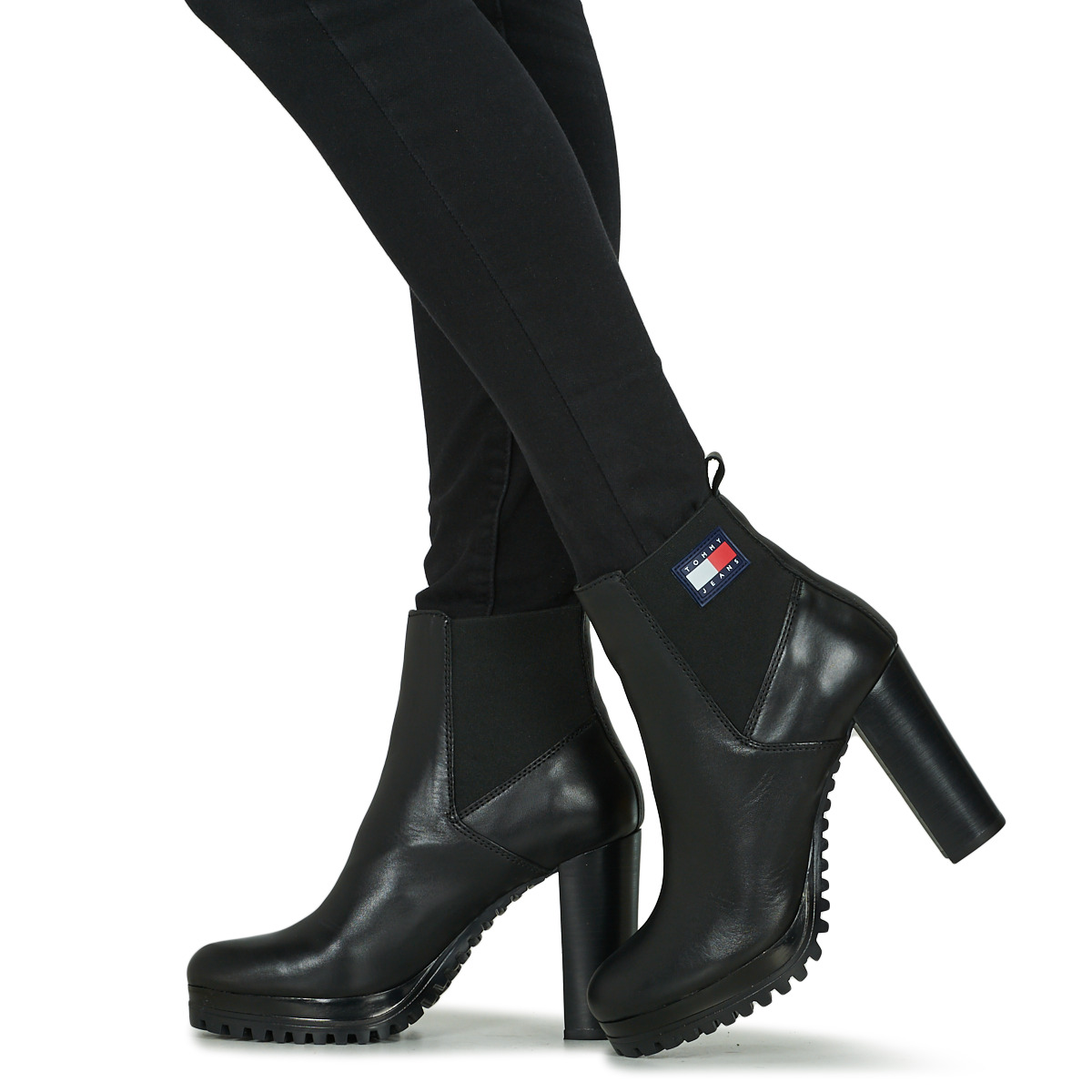 Tommy Jeans Noir Essentials High Heel Boot 6HRFnReA