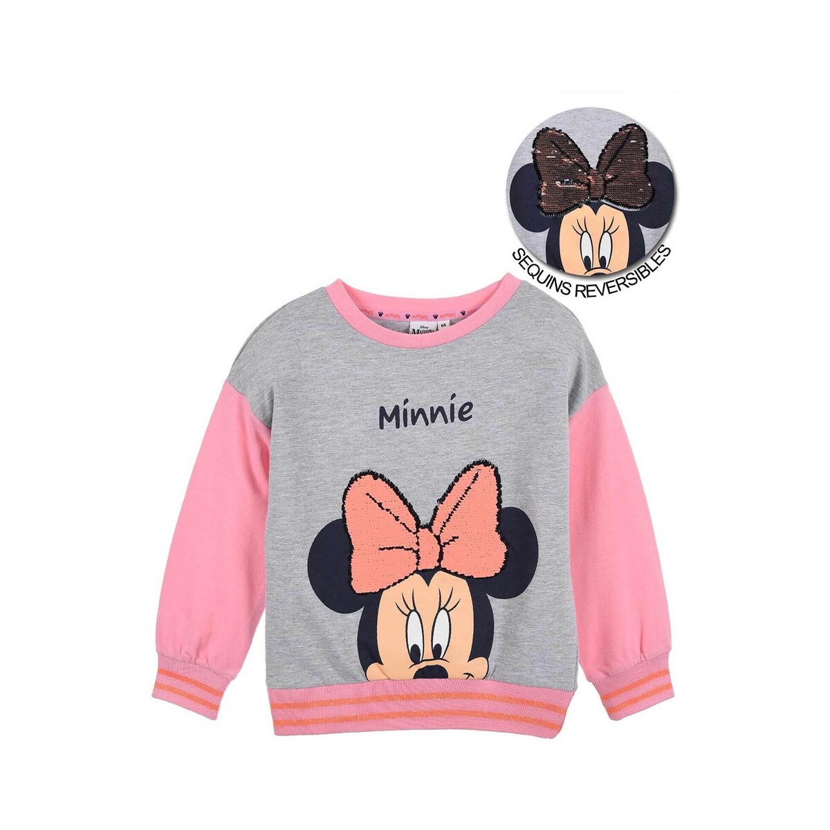 TEAM HEROES Rose / Gris SWEAT MINNIE MOUSE AVKas4kh