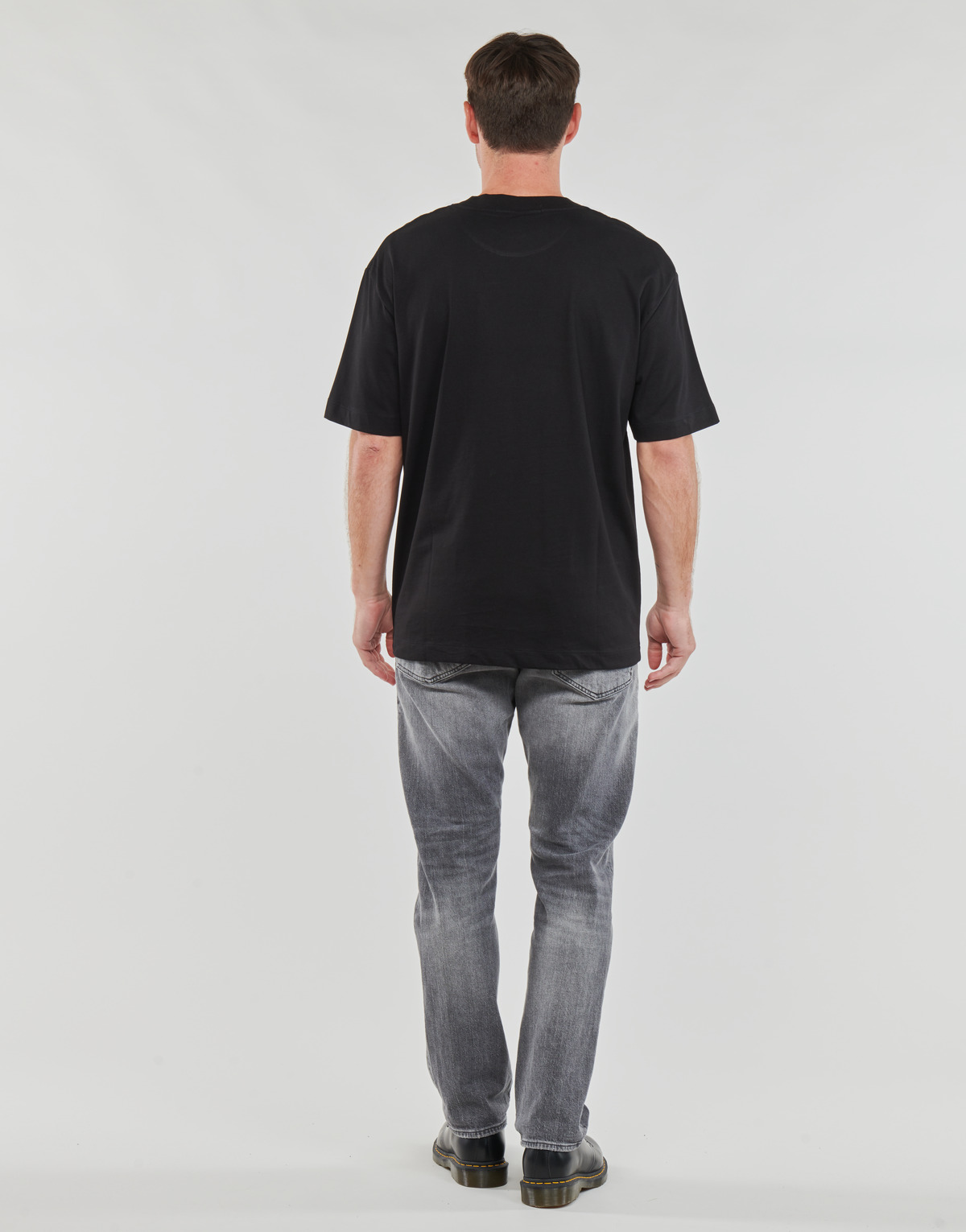 Calvin Klein Jeans Noir STACKED ARCHIVAL TEE 8cqMPENi