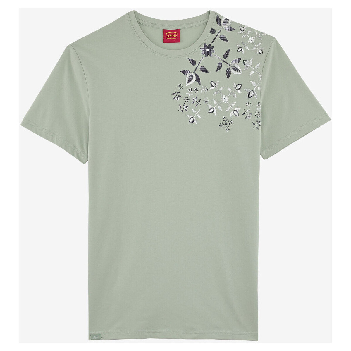 Oxbow Vert Tee-shirt manches courtes imprimé P2TASTA 0epYYUg4