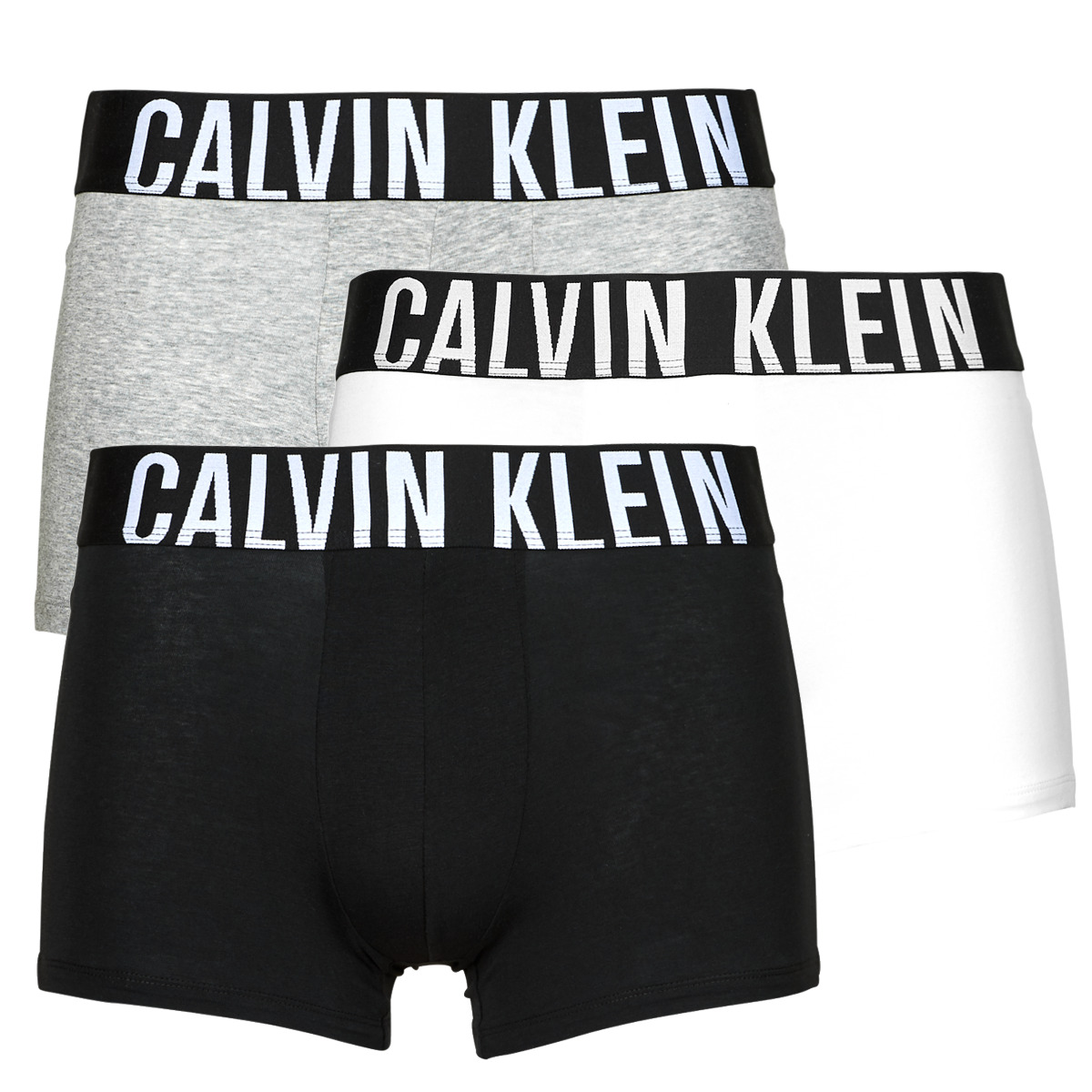 Calvin Klein Jeans Noir / Gris / Blanc TRUNK 3PK X3 coq