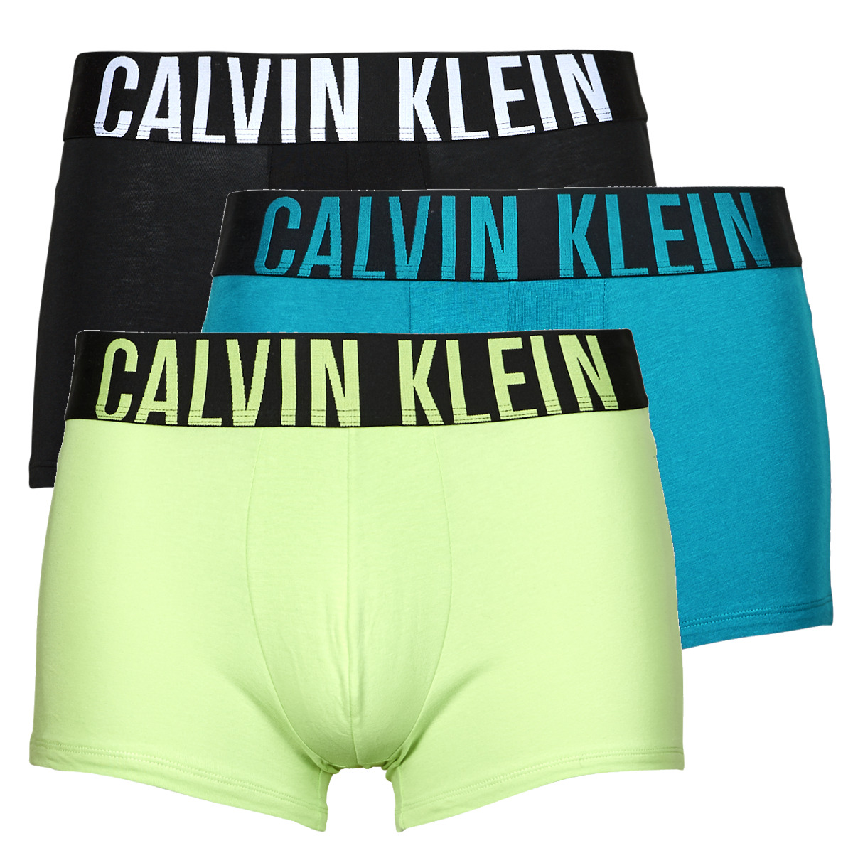 Calvin Klein Jeans Blanc / Noir / Bleu TRUNK 3PK X3 bG1