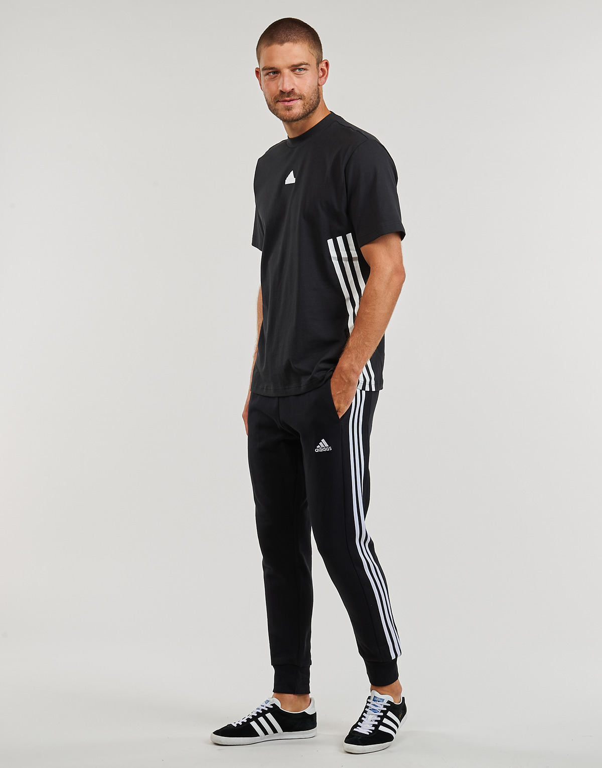 Adidas Sportswear Noir / Blanc M FI 3S T chmIpbLk