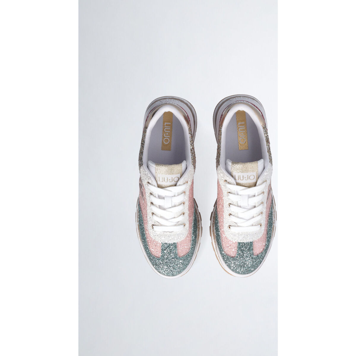 Liu Jo Multicolore Sneakers plateforme glitter 8Nn76Iv1
