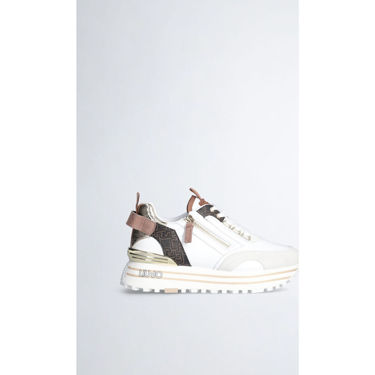 Liu Jo Blanc Sneakers plateforme avec zip 1HMwcpEW