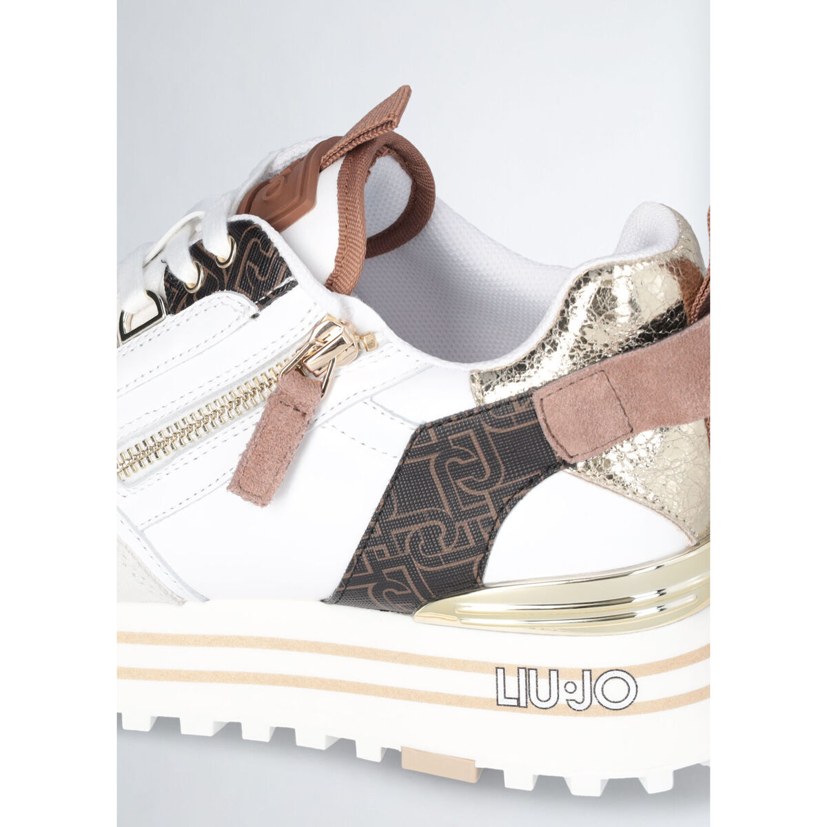 Liu Jo Blanc Sneakers plateforme avec zip 1HMwcpEW