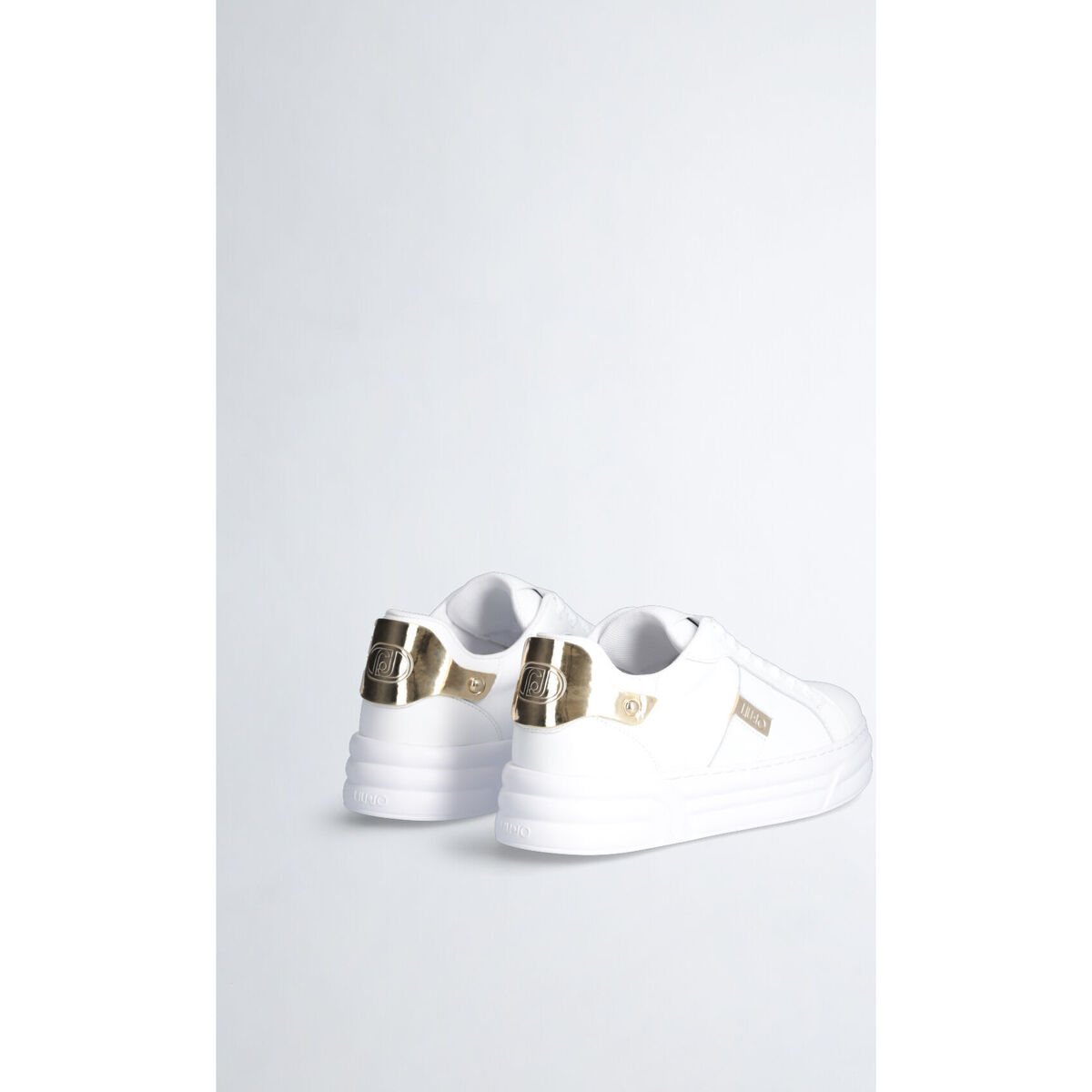 Liu Jo Blanc Sneakers à plateforme en cuir 2Q3k98n6