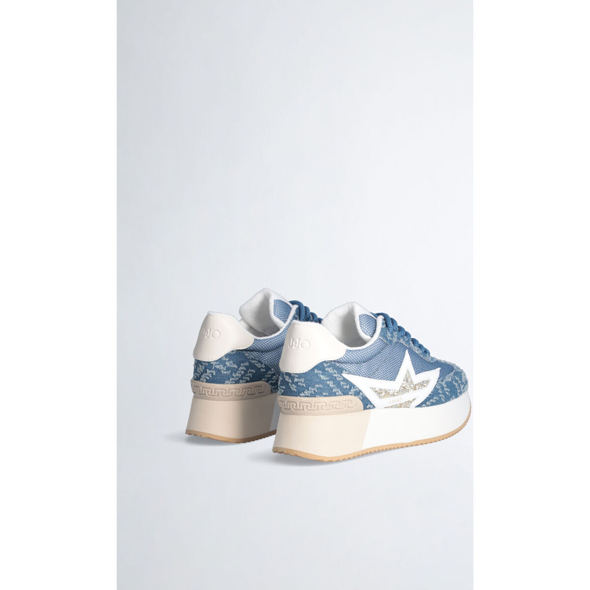 Liu Jo Bleu Sneakers à plateforme en denim CTS9pQ61