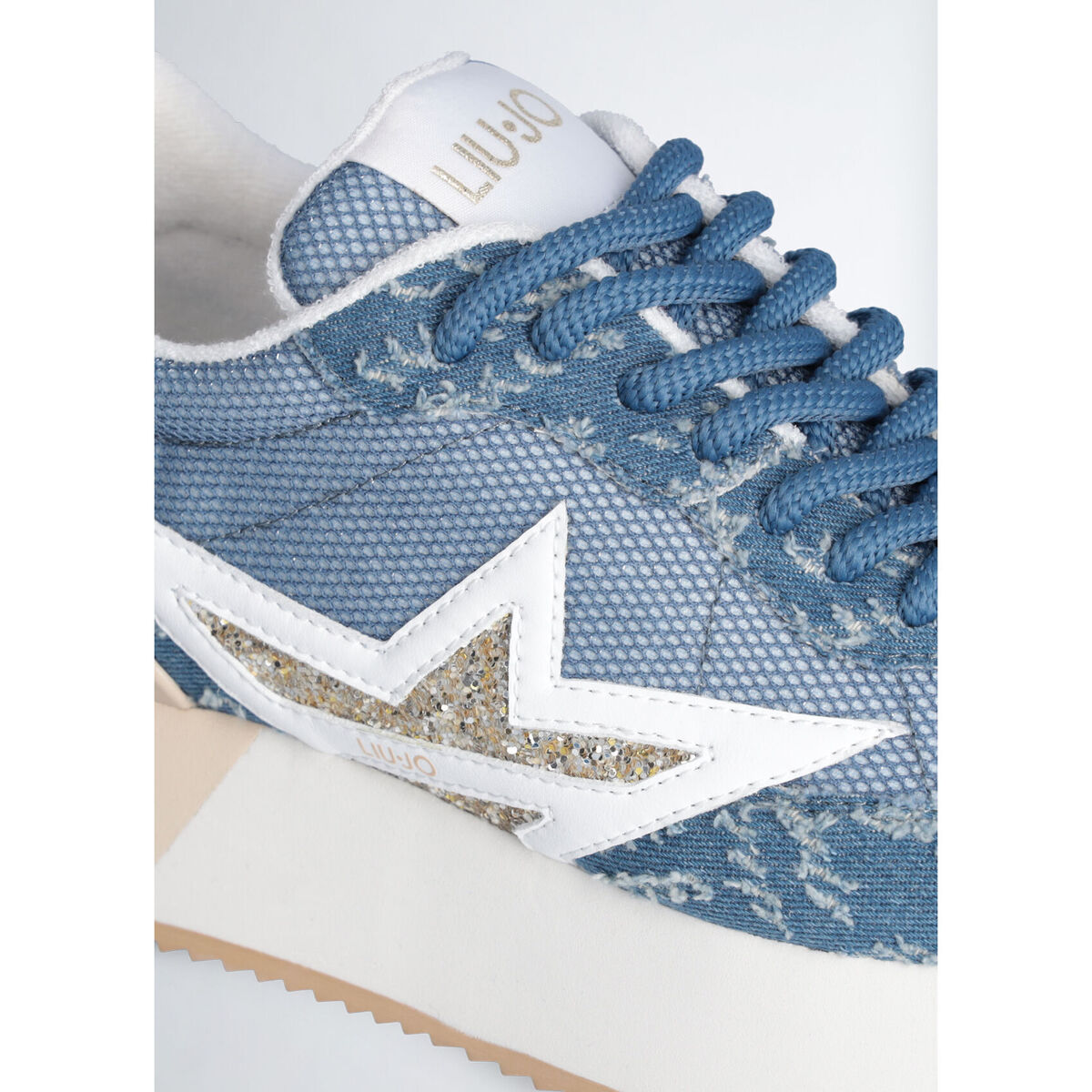 Liu Jo Bleu Sneakers à plateforme en denim CTS9pQ61